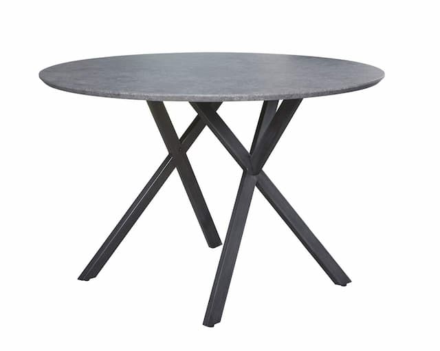 Esstisch HENK 120 cm Tischplatte Beton Optik rund