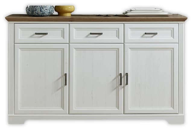 Sideboard JASMIN Pinie weiß Nachbildung