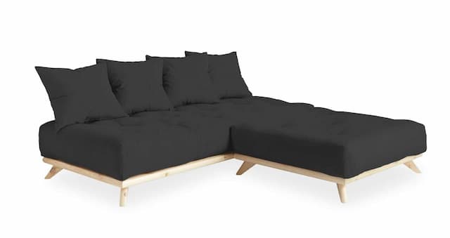 Ecksofa SENZA Sofa Tagesbett mit Hocker Gestell Kiefer natur von Karup
