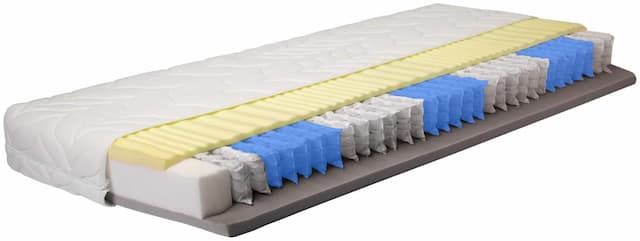 Taschenfederkernmatratze Vario Lux Greenfirst 100 x 200 cm H3 - 22 cm hoch 7 Zonen